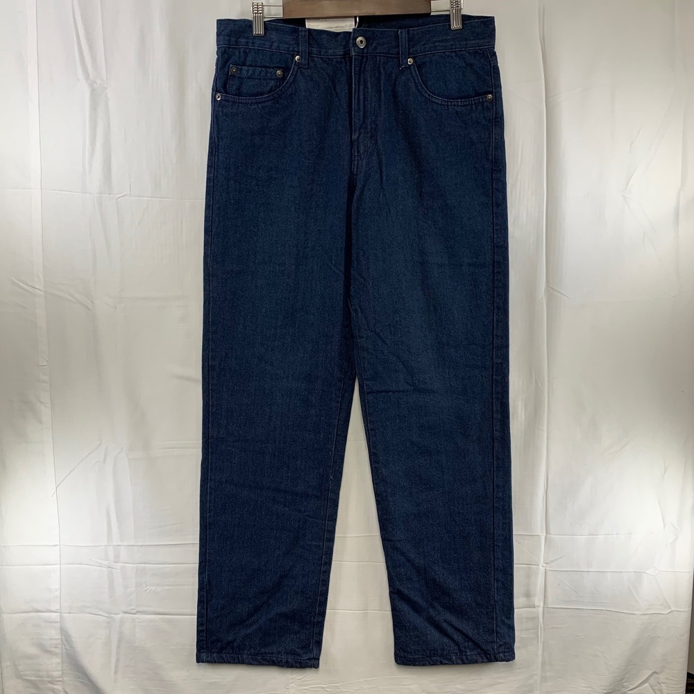 Adventuridge Jeans Mens 36x32 Dark Wash Blue Flannel Lined Denim Work Pants‎